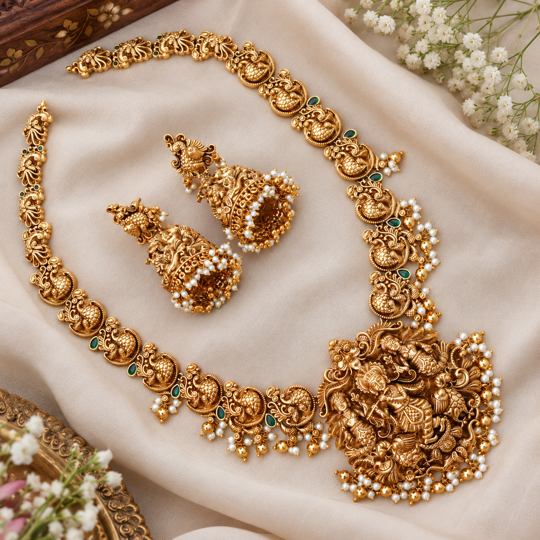 Elegant Gold Temple Jewellery for Special Occasions