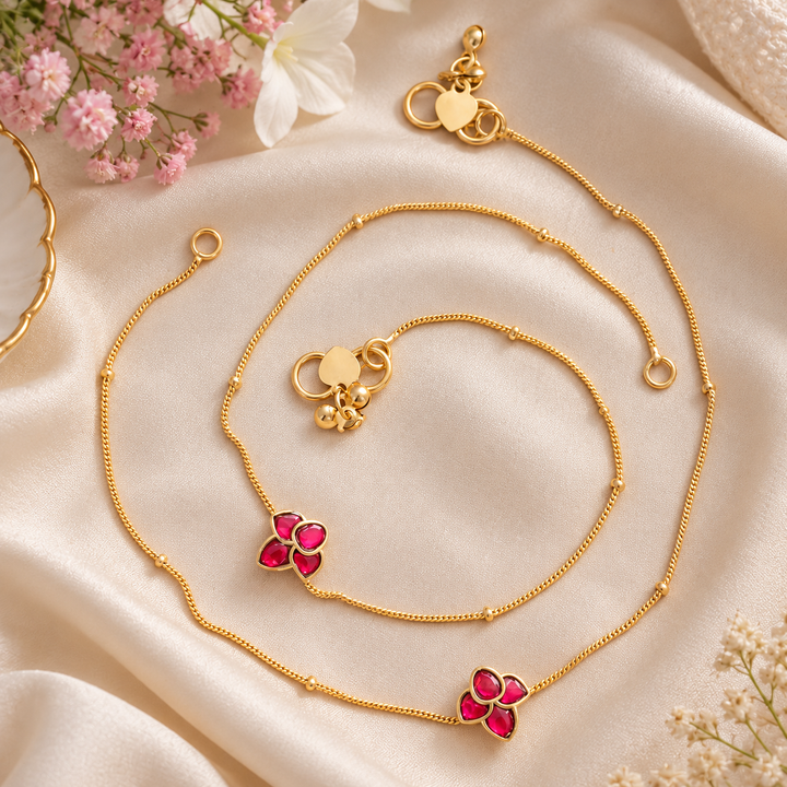 Exquisite Gold Alike Anklet for Special Occasions