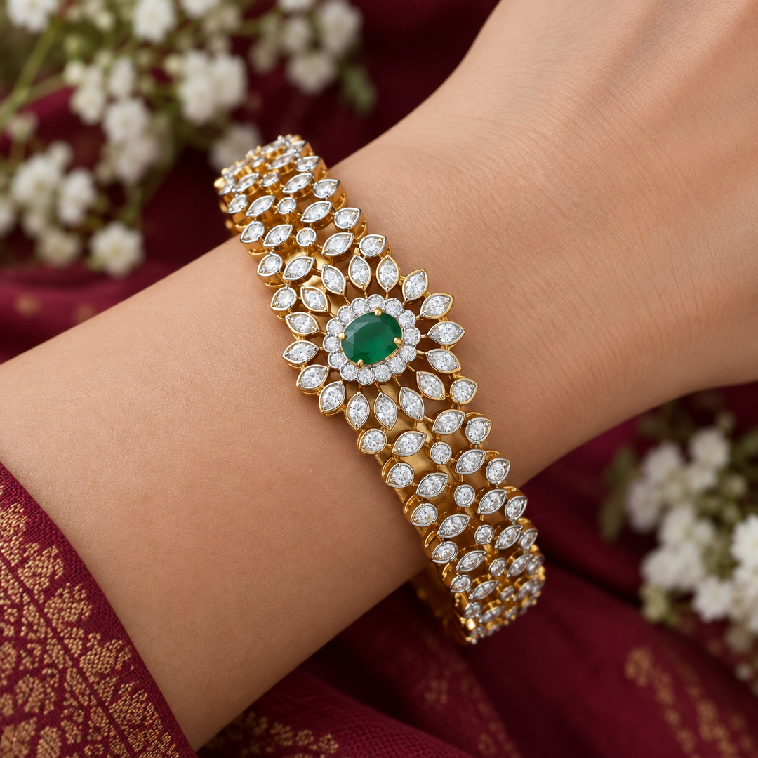 Exquisite American Diamond Bridal Bracelet – New Arrival