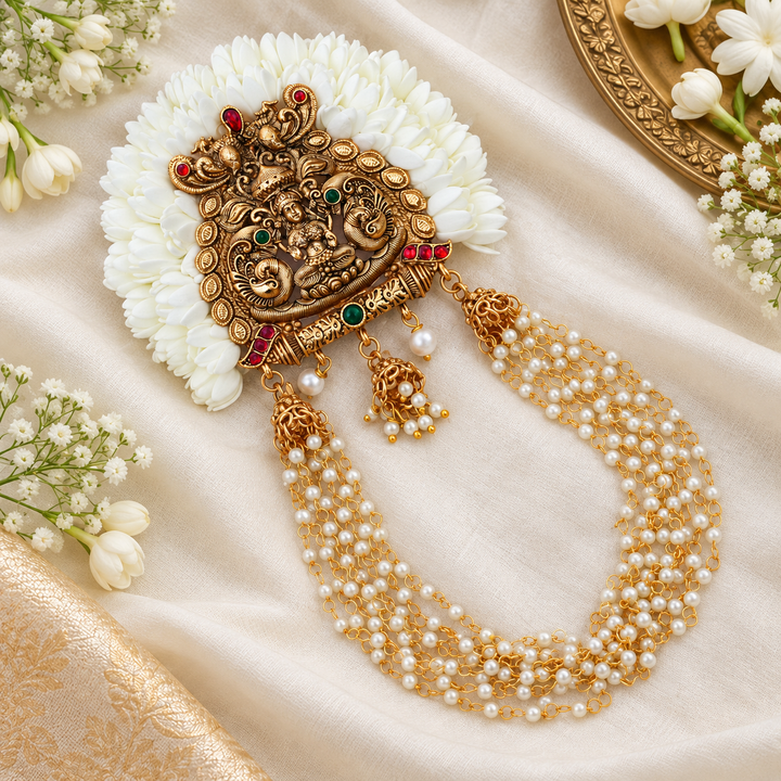 Exquisite Temple Hair Clip for Weddings & Festive Occasions