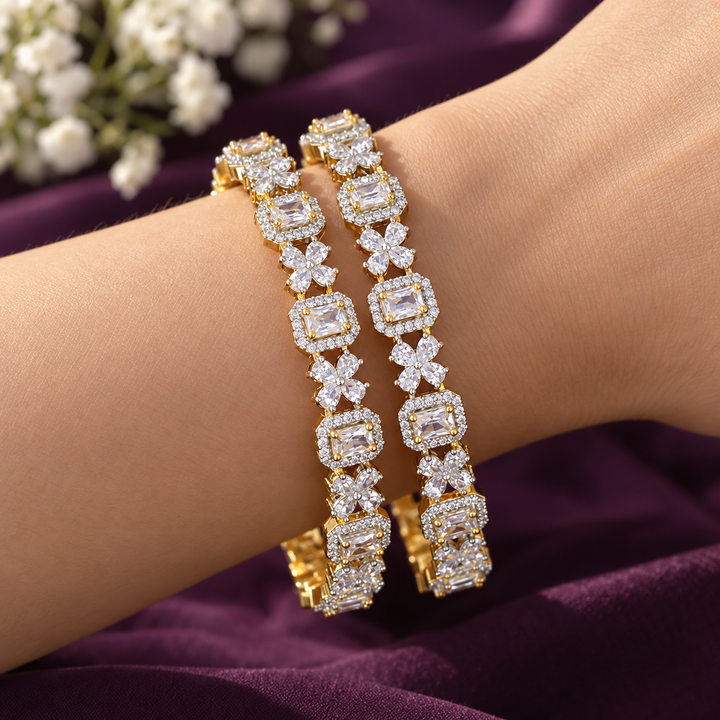 Sparkle and Shine: Festive American Diamond Bangles