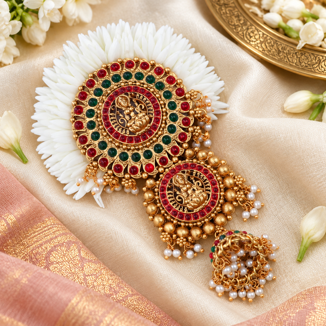 Exquisite Temple Hair Clip - Perfect for Weddings & Festivals