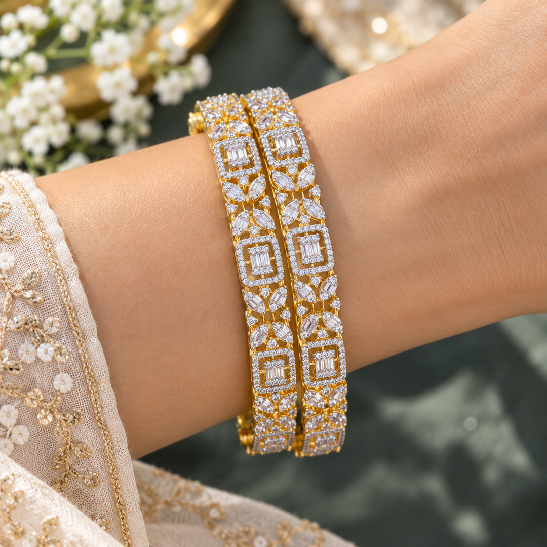 Exquisite American Diamond Bangles: Perfect for Festivities