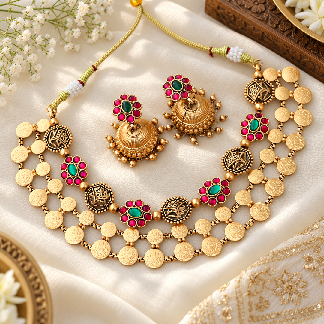 Exquisite Gold Necklace for Weddings & Festive Celebrations