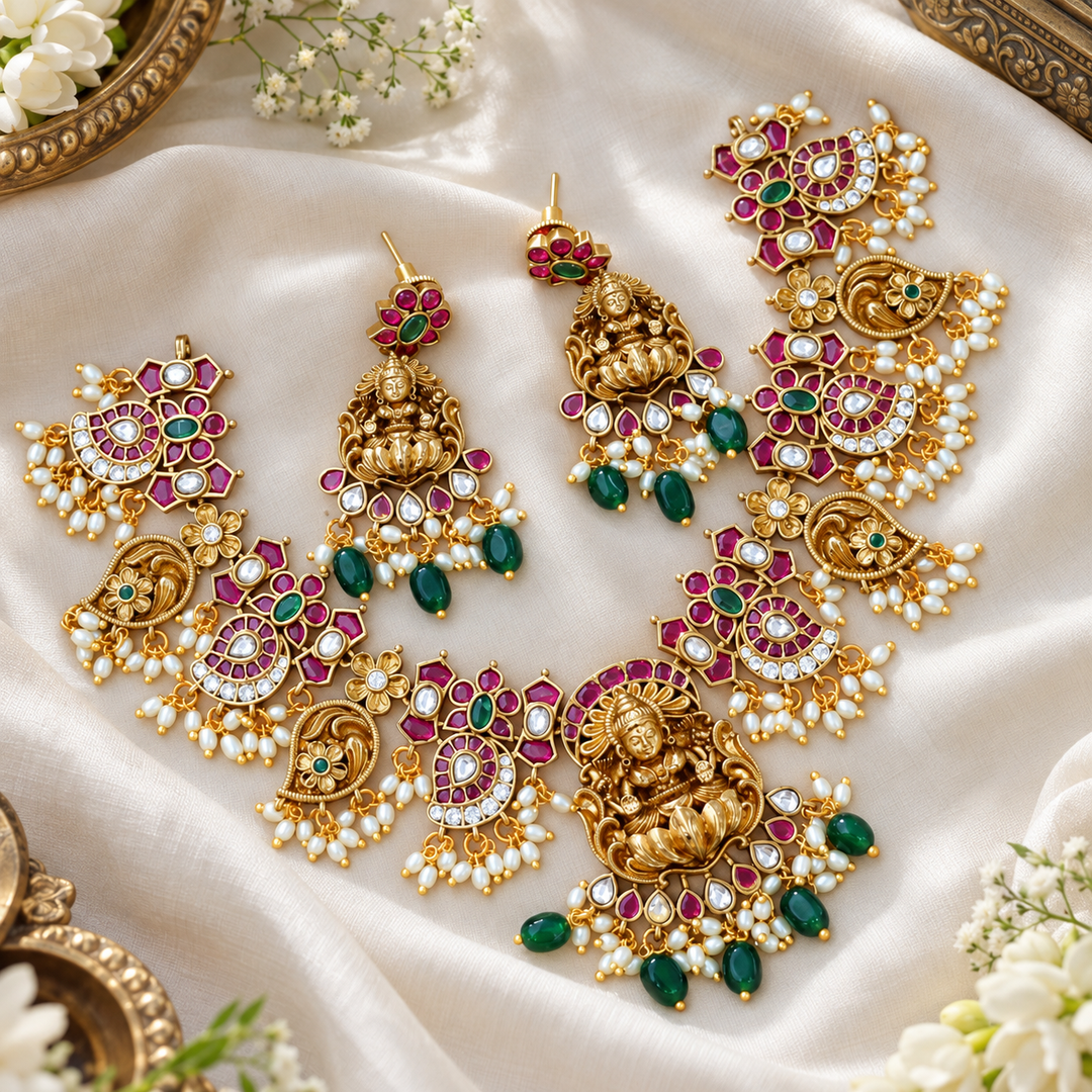 Exquisite Jadau Necklace for Festive and Wedding Glamour