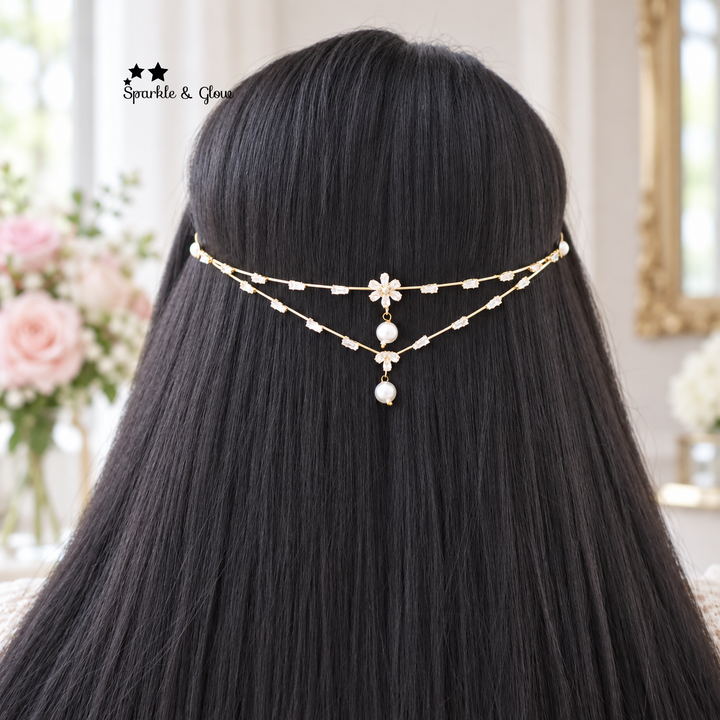 Pearl & Crystal Bridal Hairband for Weddings