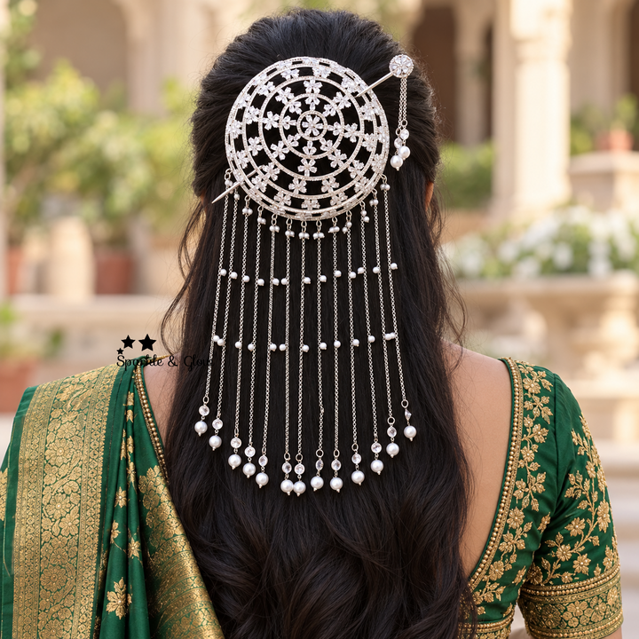 Exquisite Bridal Hair Bun Decoration for Weddings