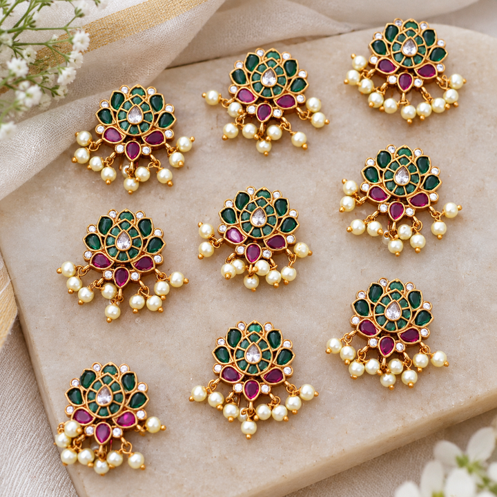 Lotus Design Hair Pins for Weddings & Festive Events