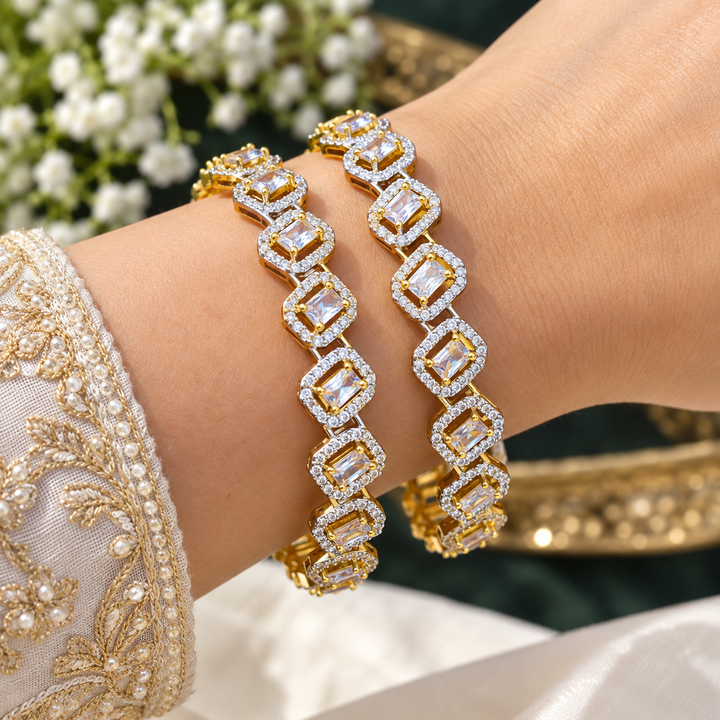 American Diamond Designer Bangle Collection