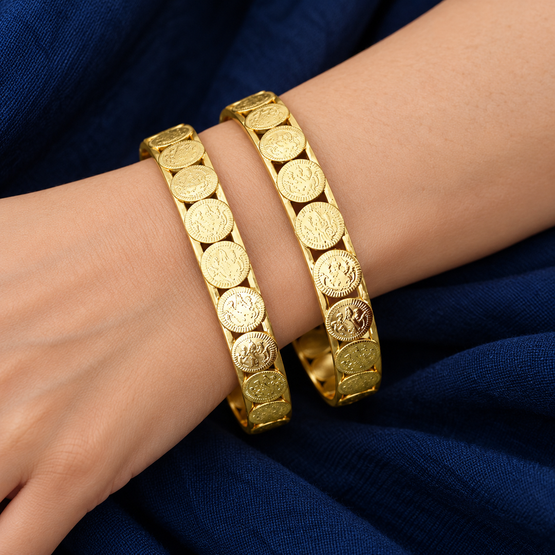 Kerala Gold Coin Bangles for Timeless Tradition