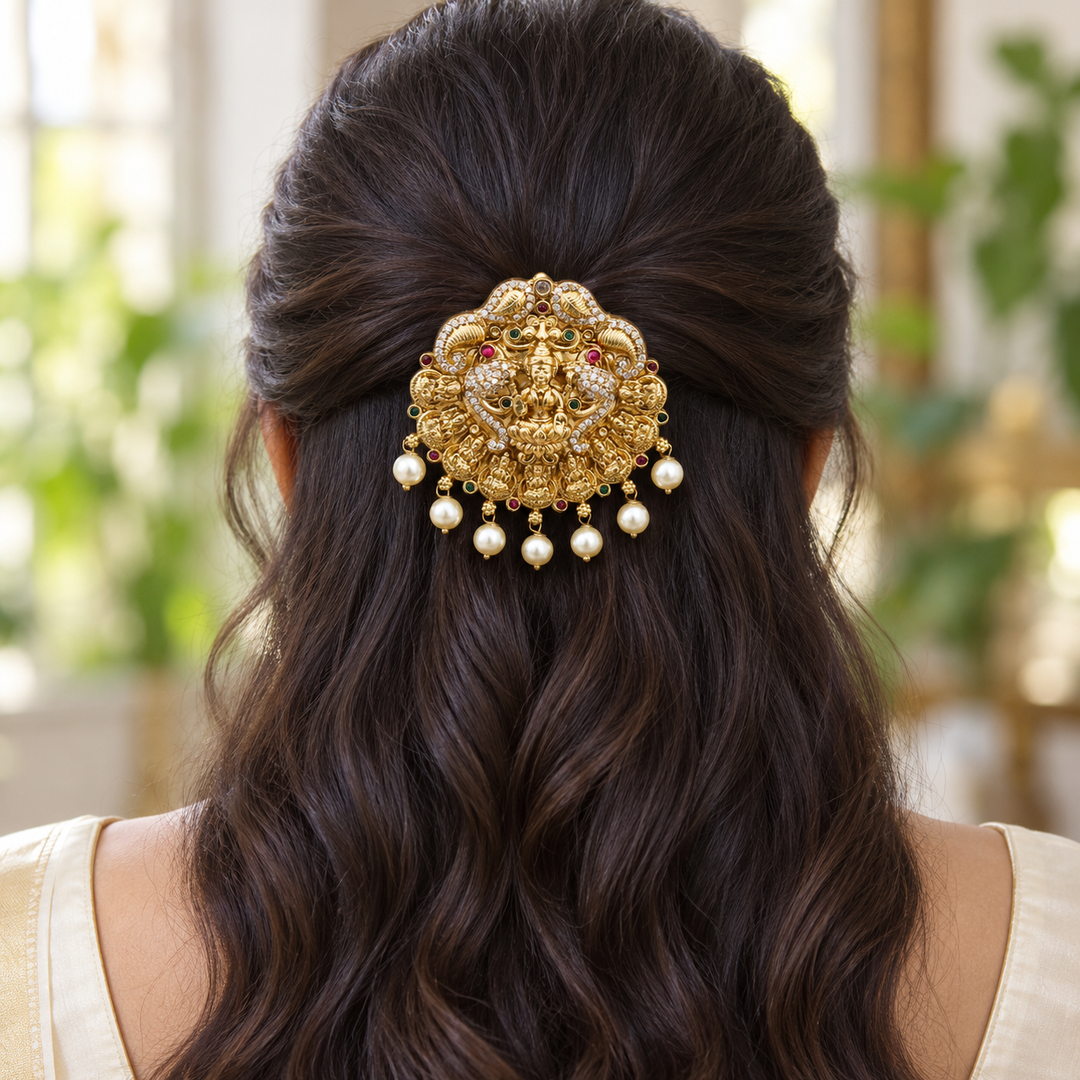 Exquisite Temple Hair Pin - Sparkle & Glow
