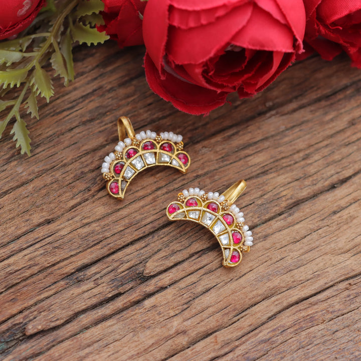 Exquisite Pearl Bugadi Earrings - Timeless Elegance