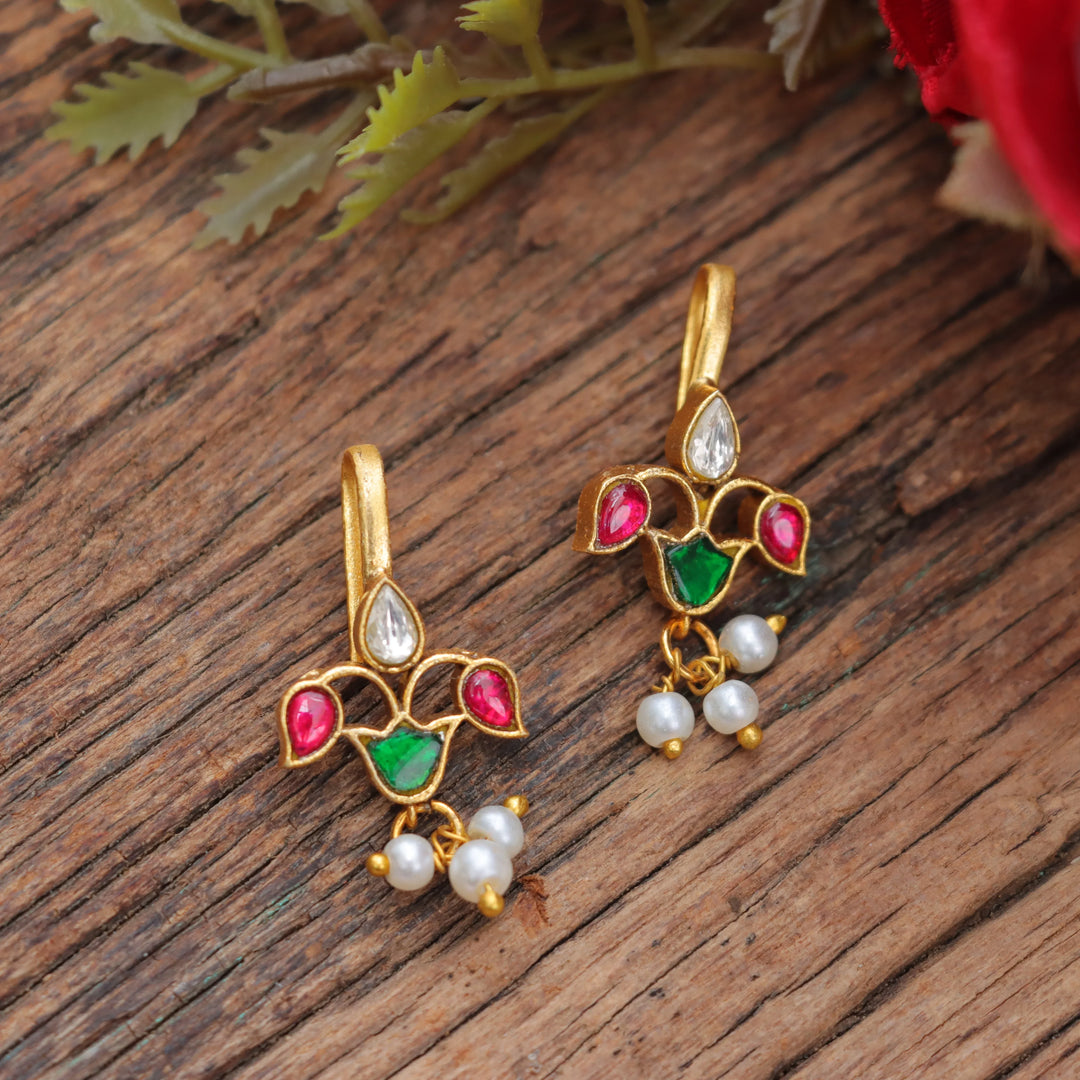 Jadau Maharashtrian Bugadi Earrings in Stunning Style
