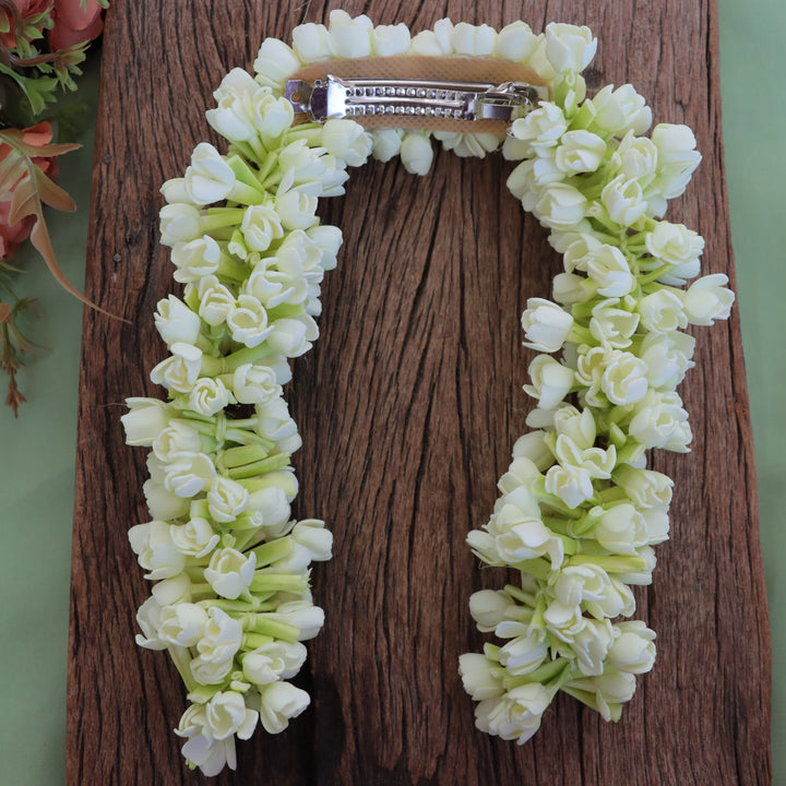 Jasmine Floral Hair Clip - Ideal for Festive Celebrations