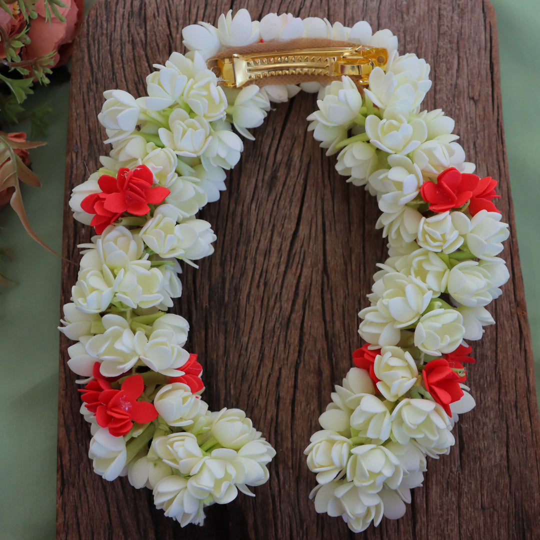 Elegant Foam Jasmine Floral Hair String for Celebrations