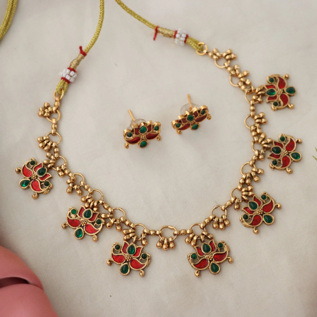 Exquisite Gold Plated Festive Necklace for Celebrations