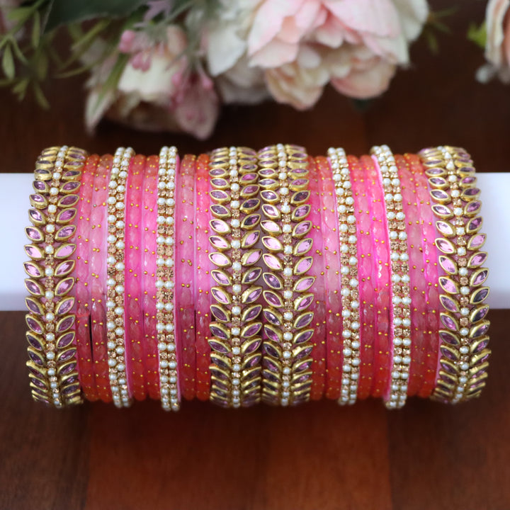 Elegant Pink Silk Thread Bangles – Ideal for Celebrations