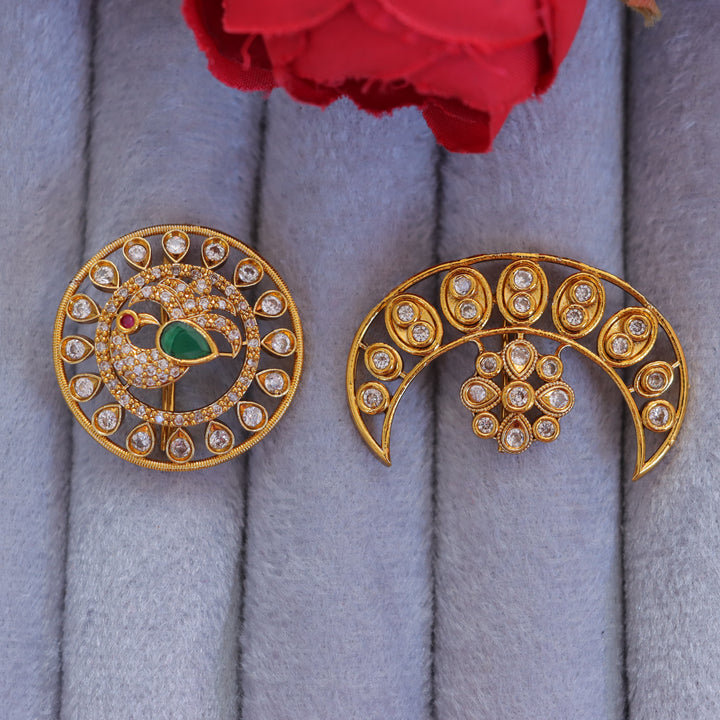 Stunning Kemp Peacock Floral Bridal Jadabilla Set