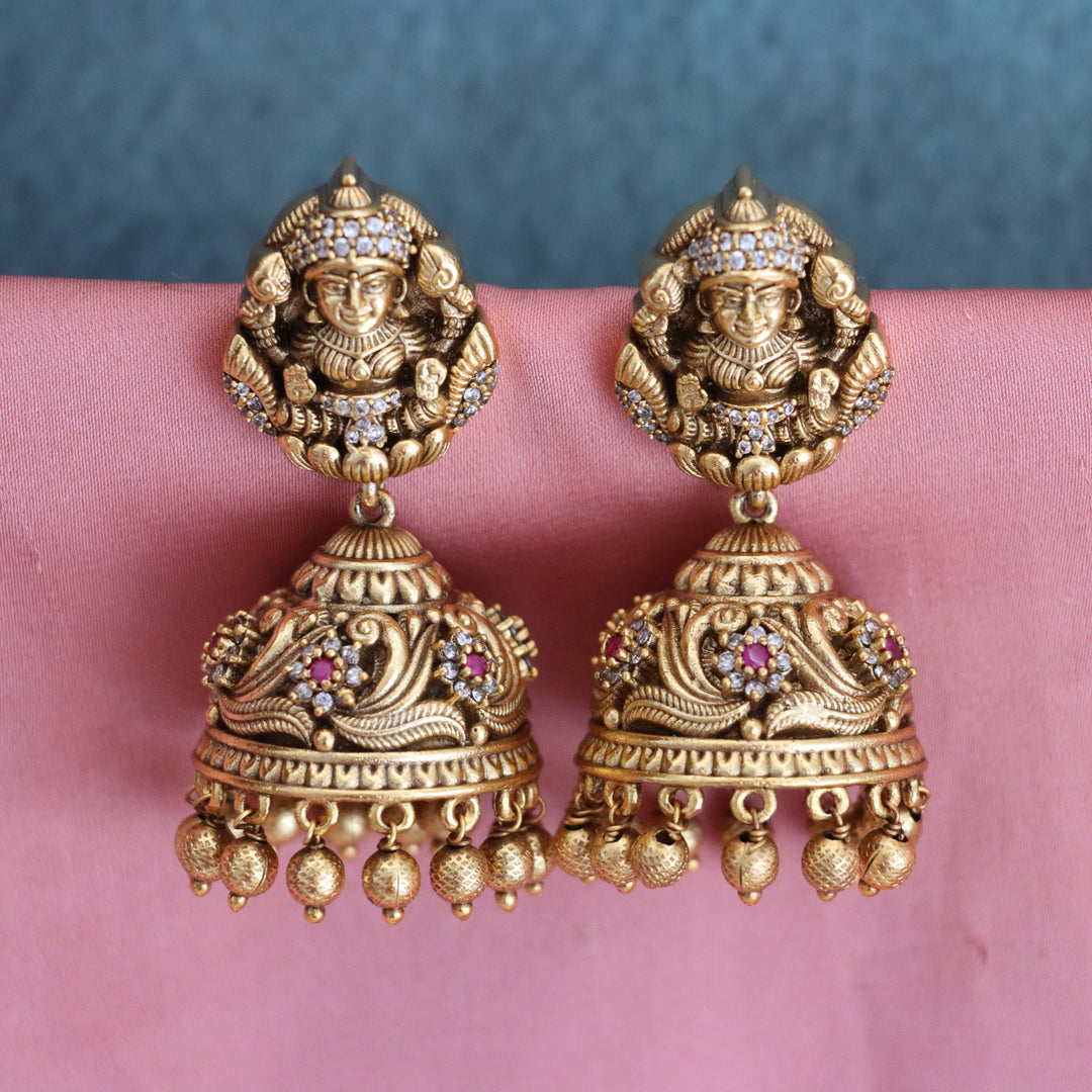 Exquisite Temple Jhumka Earrings for Festive Elegance