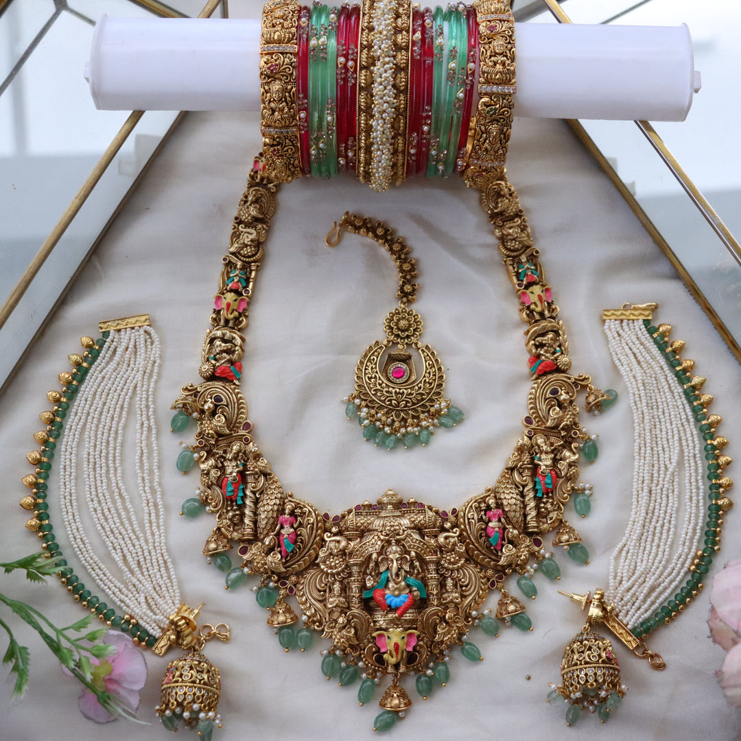 Exquisite Peacock Bridal Imitation Jewellery Set Online