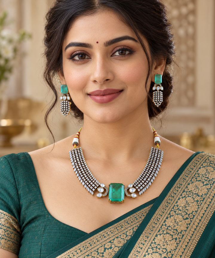 Mint Green Victorian AD Choker Set