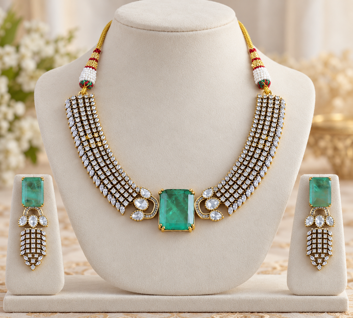 Mint Green Victorian AD Choker Set