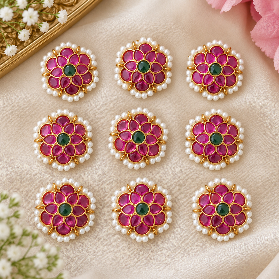 Exquisite Floral Hair Pin for Festive Occasions