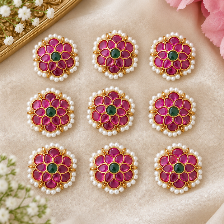 Exquisite Floral Hair Pin for Festive Occasions