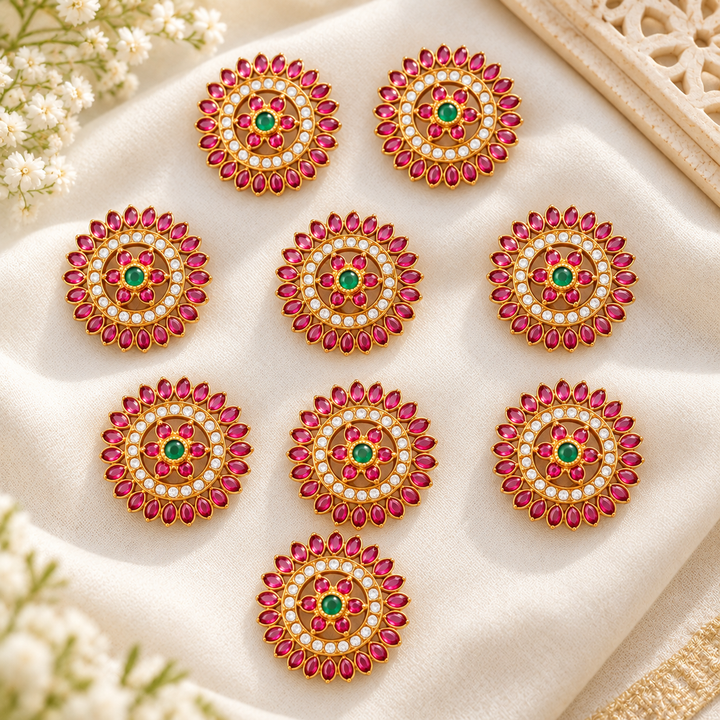 Elegant Festive Floral Hair Pin for Weddings