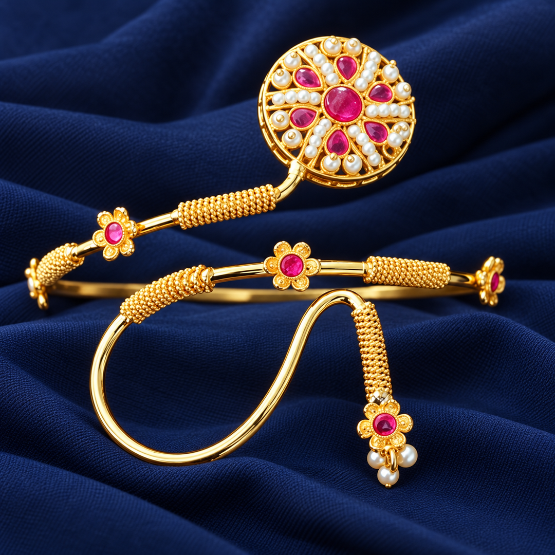 Exquisite Gold Vanki Bangle for Festive Elegance