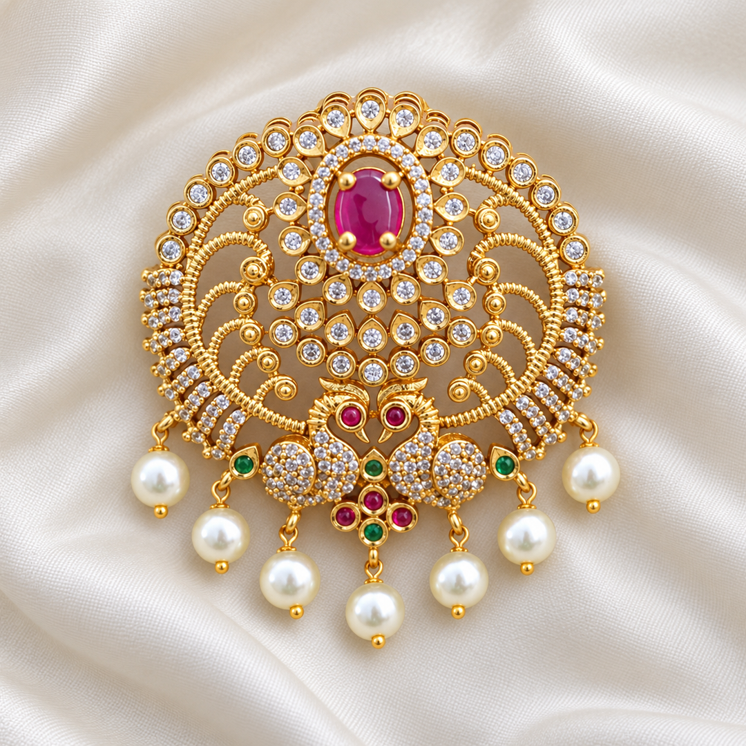 Mesmerizing American Diamond Hairpin for Special Events