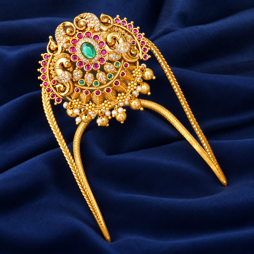 Exquisite Gold Plated Vanki for Bridal Elegance