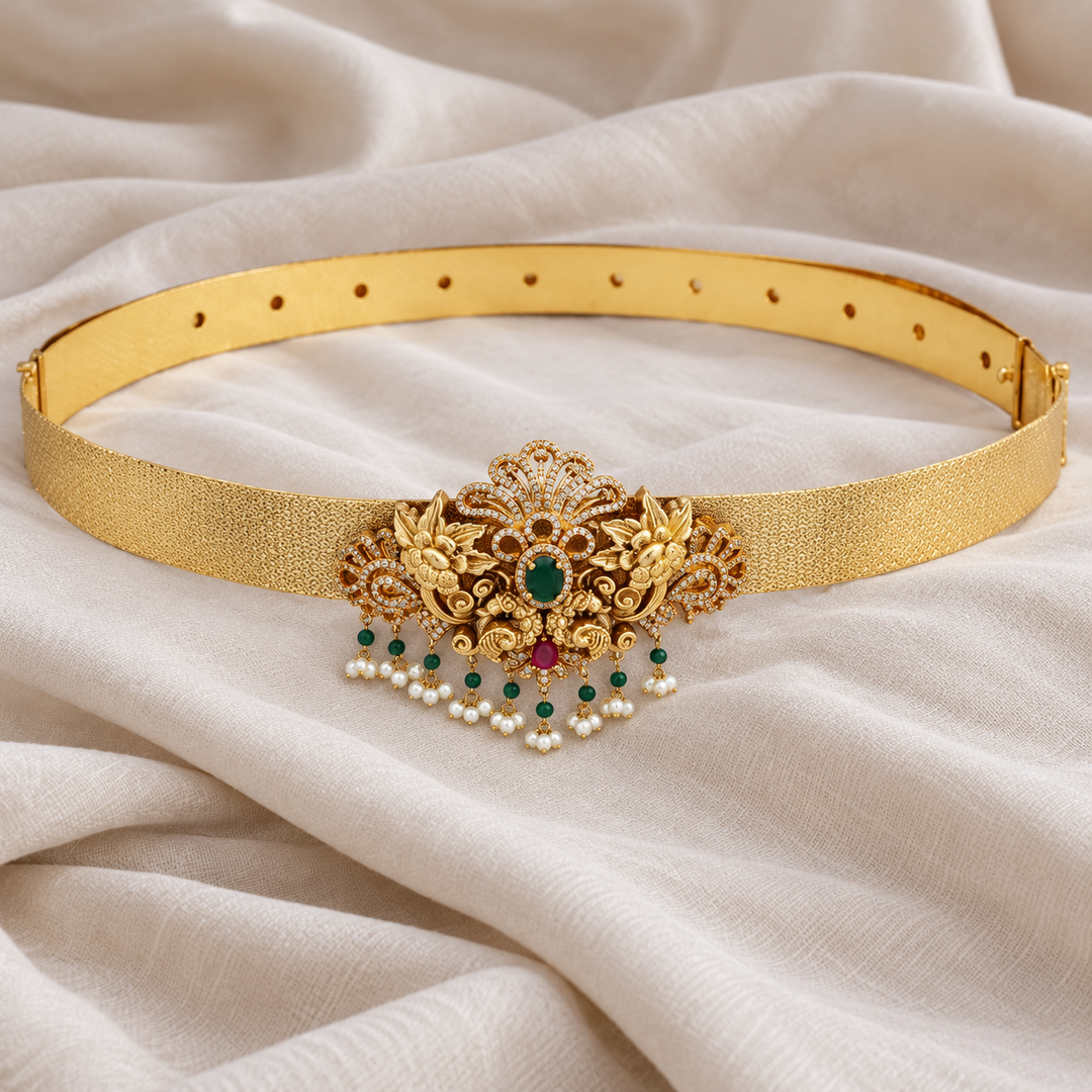 Elegant Gold Plated Bridal Belt for Festive Occasions
