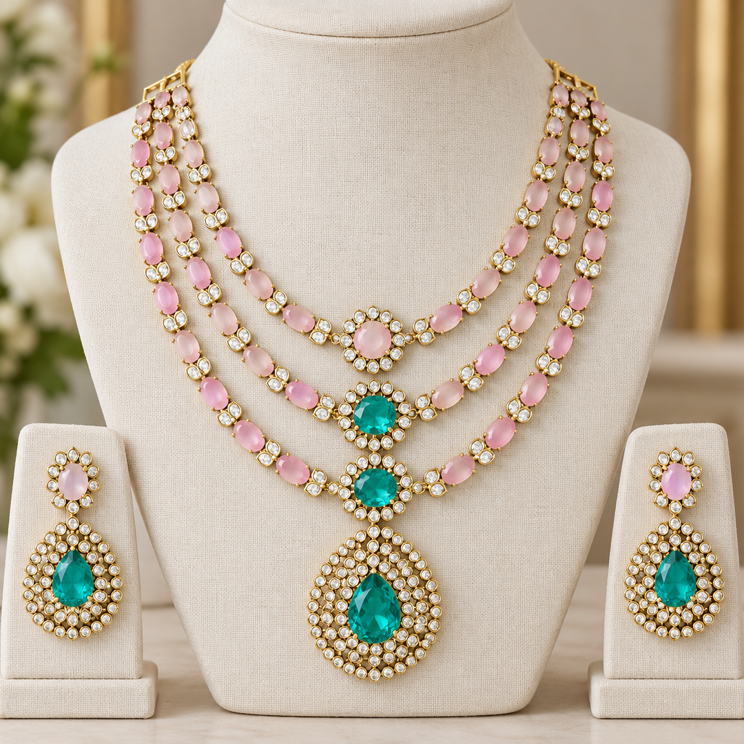 Exquisite Short Necklace Set for Weddings