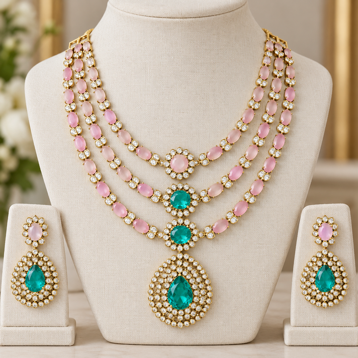 Exquisite Short Necklace Set for Weddings