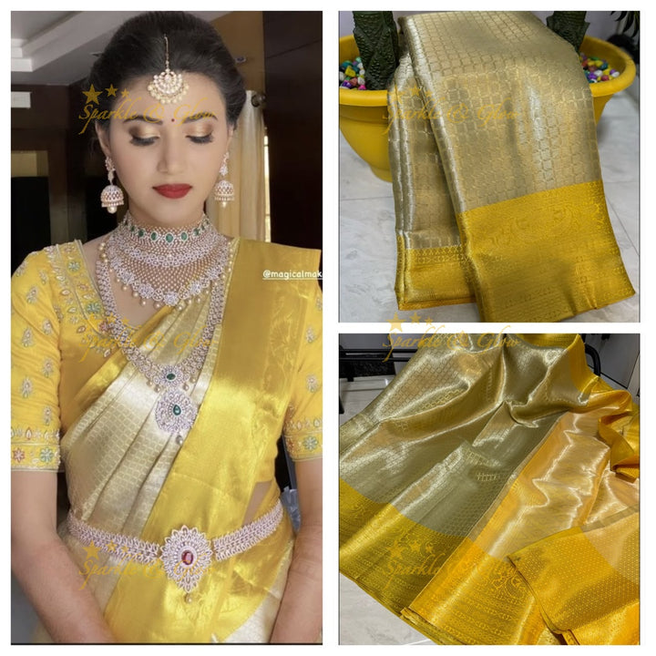 Elegant Tissue Organza Saree for Weddings & Festivals