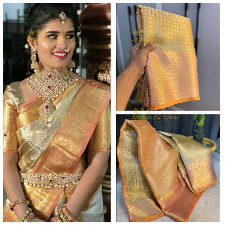 Elegant Tissue Organza Saree for Weddings & Festivals