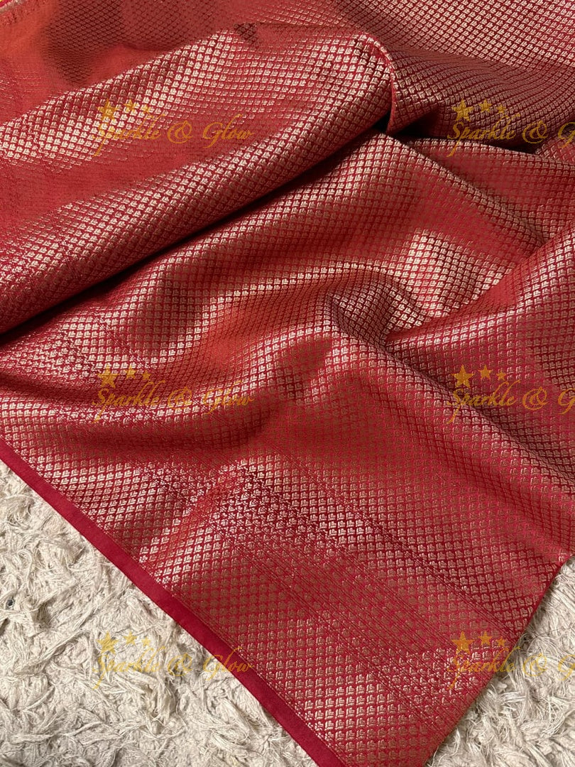 Luxurious Banarasi Zari Tissue Organza Saree for Weddings