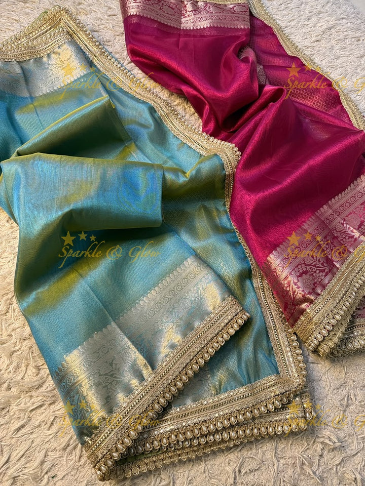 Exquisite Banarasi Tissue Zari Saree for Weddings