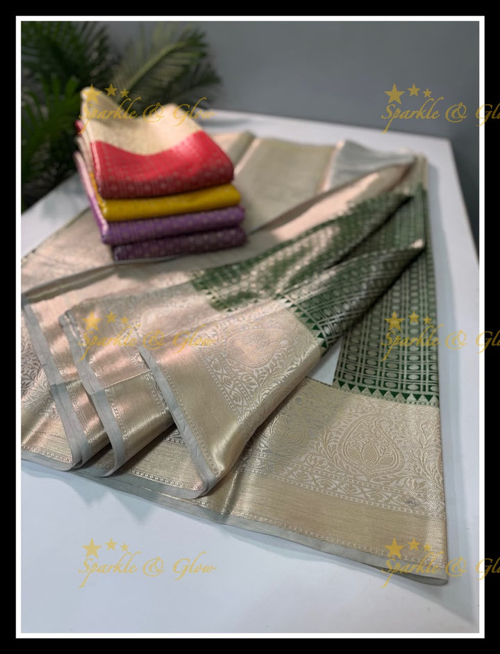 Elegant Banarasi Saree in Tissue Organza - New Arrival