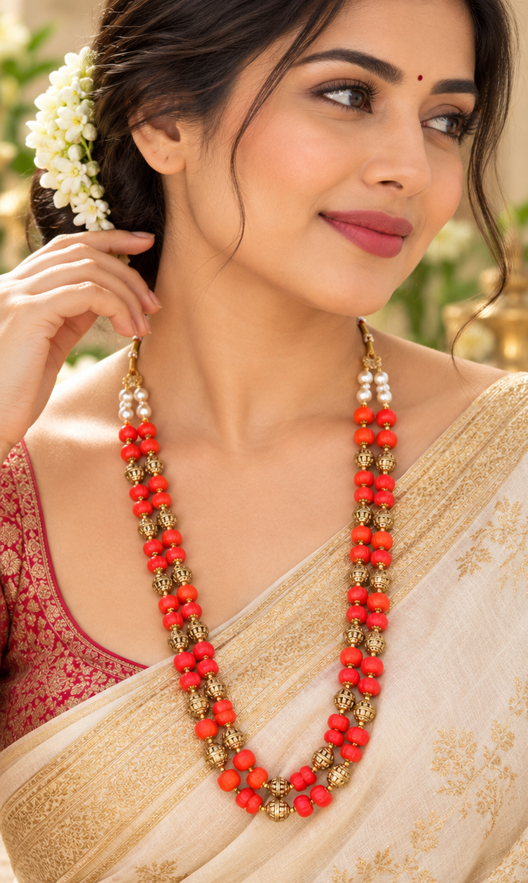 Exquisite Festive Necklace with Pearls Collection