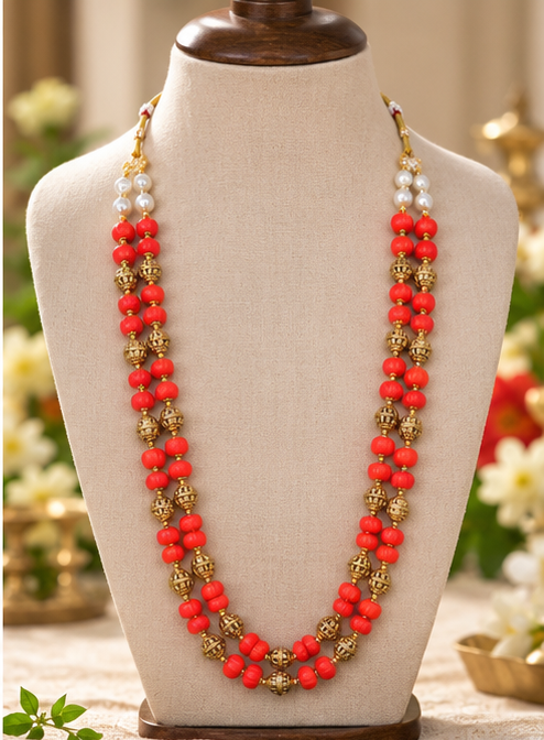 Exquisite Festive Necklace with Pearls Collection